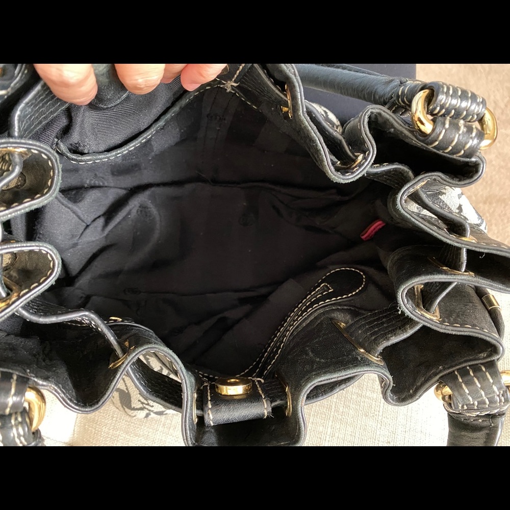 Juicy Couture black Leather Hobo Bag